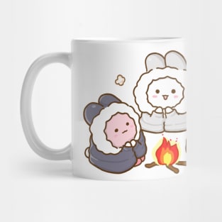 Bunnies Sitting on a Bonfire Mug